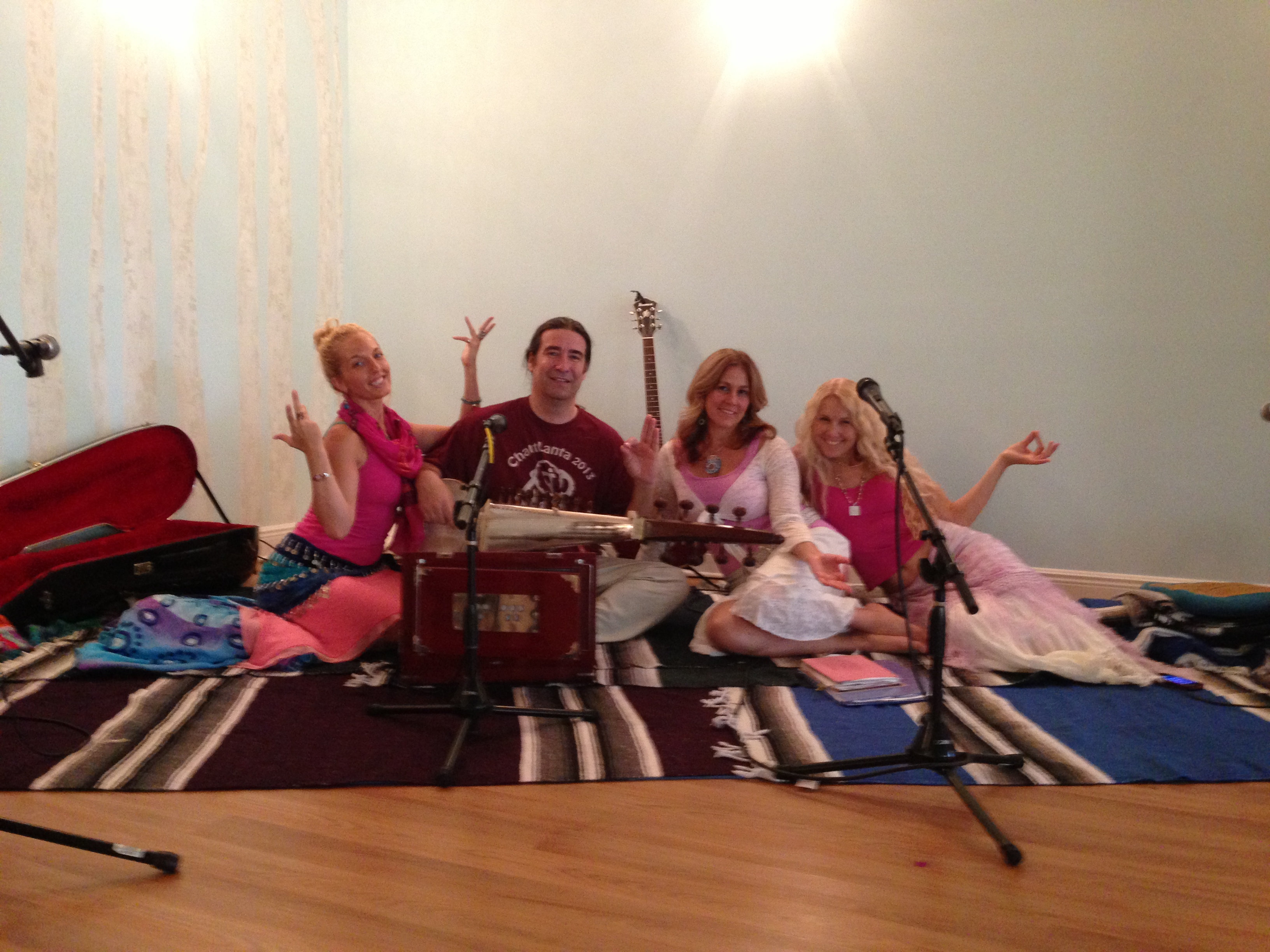 Wynne Paris, Lakshmi Devi, Felicia Rose and Lumina at Native Yoga Center